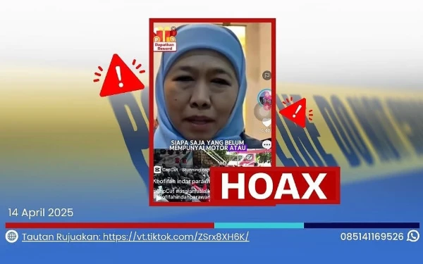 Thumbnail Berita - Video Khofifah Pasarkan Motor Murah Dipastikan Hoaks