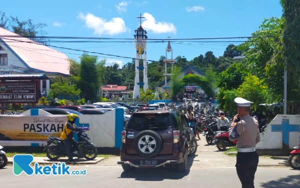 Sebanyak 1.204 Personil Polda Papua Barat Dan Polda Papua Barat Daya Amankan Perayaan Paskah 2025