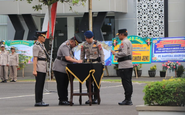 Dipimpin Kapolda Jatim, AKBP William Cornelis Tanasale Resmi Pimpin Polres Tuban
