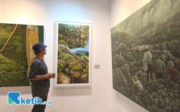 Thumbnail Berita - Melalui Pameran Seni, Cara Seniman Rupa Kota Batu Syukuri Miliki Wali Kota Putra Daerah