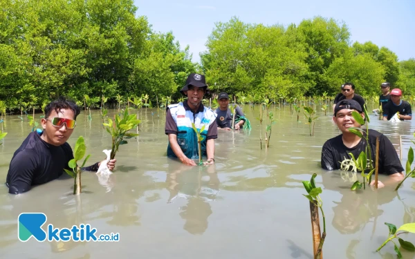 Thumbnail Berita - Hijaukan Pesisir, NH dan Relawan Tanam Ribuan Mangrove di Manyar Gresik