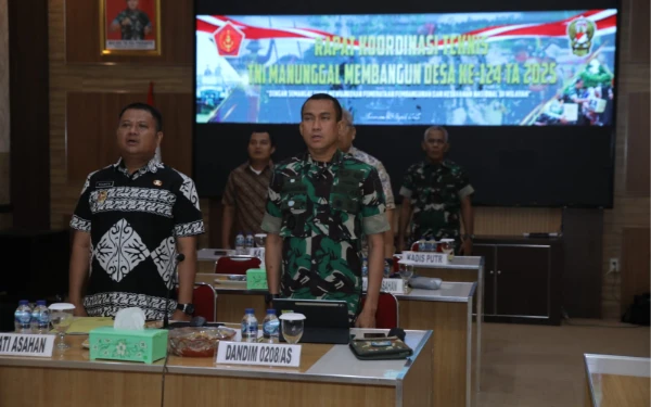 Thumbnail Berita - Wabup Asahan Ikuti Rakornis TMMD ke-124, Dukung Pembangunan Desa