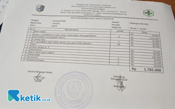 Thumbnail Berita - Pengurusan UHC Berbelit, Keluarga Pasien Keluhkan Penarikan Biaya Pengobatan di Puskesmas Omben