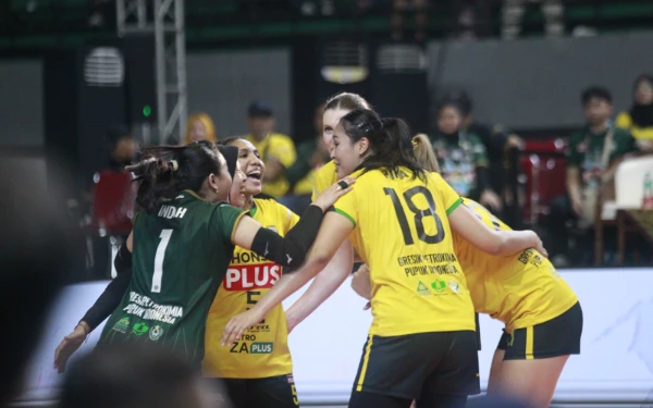 Thumbnail Berita - Kalahkan Jakarta Electric PLN 1-3, Gresik Petrokimia Rebut Peringkat 3 Proliga 2025