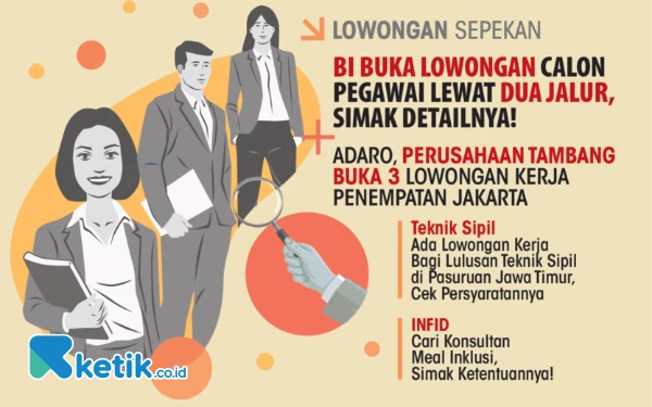 Thumbnail Berita - 4 Lowongan Kerja Sepekan: Kesempatan Gabung BI hingga PT Adaro Andalan Indonesia