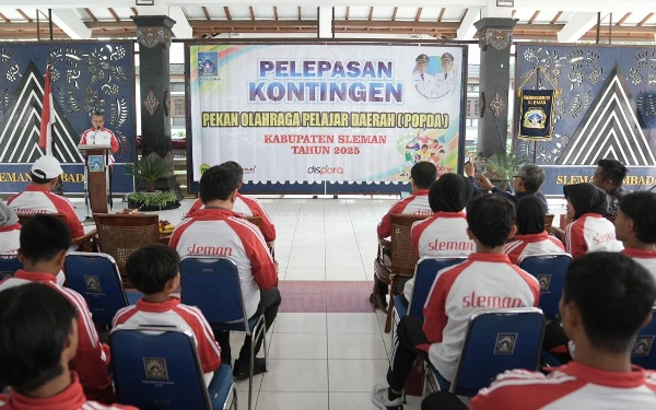 Targetkan 28 Medali Emas, Pemkab Sleman Lepas Kontingen Popda 2025