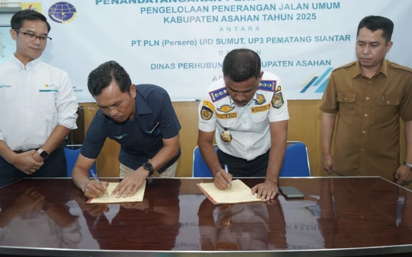 Thumbnail Berita - Tingkatkan Kualitas Pelayanan, Dishub Asahan dan PT PLN Kerja Sama Pengelolaan PJU