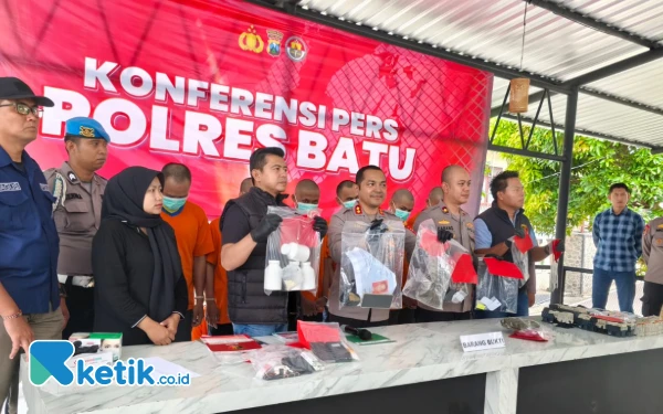Thumbnail Berita - Polres Batu Amankan 26 Tersangka Narkoba Awal 2025, Sebagian Direhabilitasi