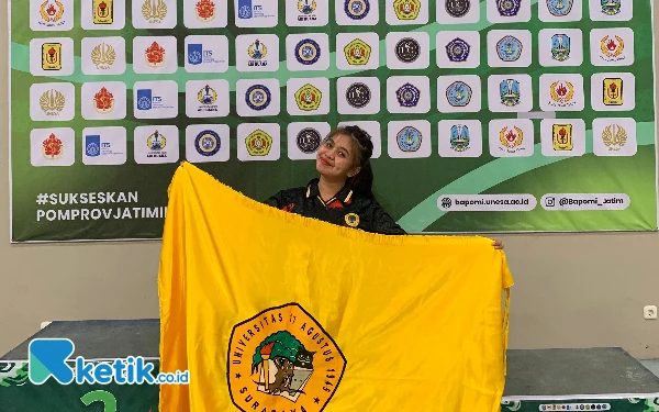 Thumbnail Triana Marta Sisilia Bawa Untag Surabaya Raih Perak di Pomprov