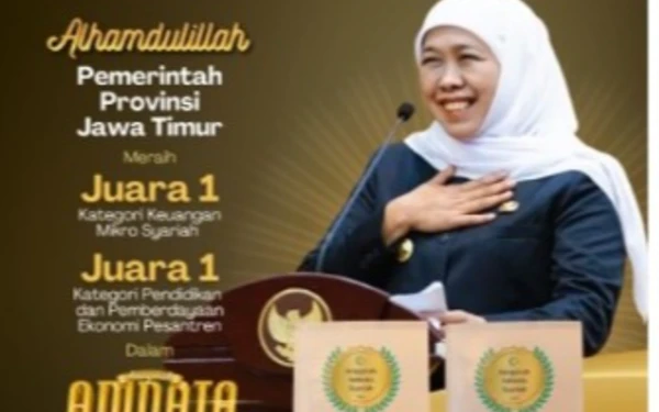 Borong 10 Penghargaan Anugerah Adinata Syariah 2025, Gubernur Khofifah Komitmen Perkuat Ekonomi Syariah di Jatim