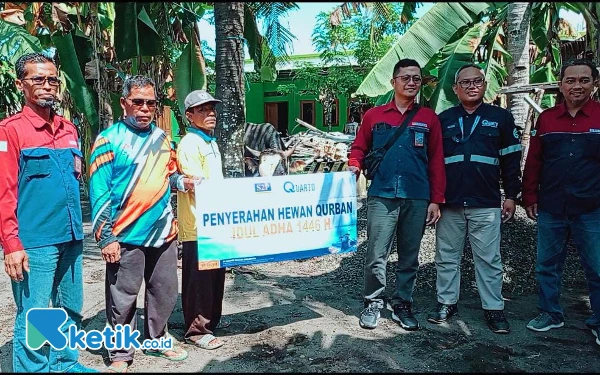 PT S2P PLTU Cilacap dan Mitra Serahkan Hewan Kurban ke Masyarakat
