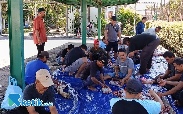 Kantor Imigrasi Kelas I TPI Cilacap Sembelih 1 Ekor Sapi dan 3 Ekor Kambing