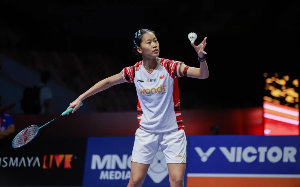 Thumbnail Putri KW Kalah Lawan Akane Yamaguchi di Indonesia Open 2025