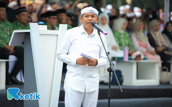 Thumbnail Berita - Lepas Pawai Ta'aruf Kafilah MTQH ke-39 Jabar, Gubernur KDM Berpesan ke Dewan Juri