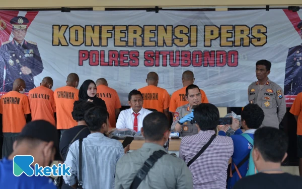 Polres Situbondo Ungkap Kasus Curanmor, Amankan 9 Tersangka  dan Sita 7 Sepeda Motor