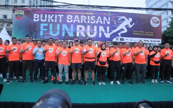 Menjaga Kebugaran Tubuh Agar Tetap Sehat, Bupati Asahan Ikuti Bukit Barisan Fun Run 5K