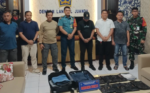 Satgaspam TNI AL Gagalkan Penyelundupan 1,6 Kg Sabu di Bandara Juanda Surabaya