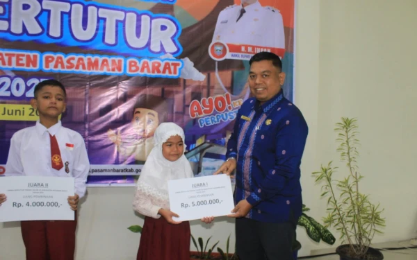 Fikka Novia, Siswi SDN 05 Sungai Aur Juara 1 Lomba Bertutur Tingkat SD/MI se-Pasaman Barat