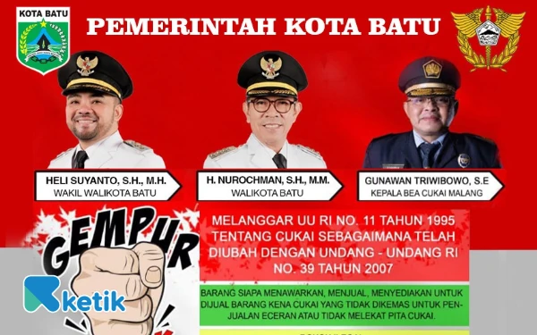 Thumbnail Berita - Bersama Bea Cukai Malang, Pemkot Batu Gencarkan Gempur Rokok Ilegal