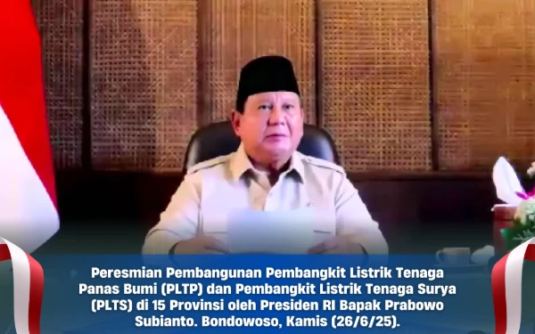 Thumbnail Berita - Presiden Prabowo Resmikan PLTP, Menteri ESDM dan Gubernur Khofifah Ikuti dari Bondowoso