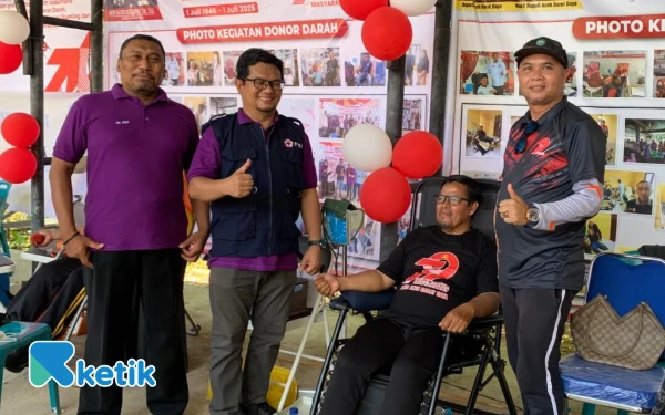 Thumbnail Berita - PMI Abdya Gelar Donor Darah di Mapolres Abdya, Sambut Hari Bhayangkara ke-79