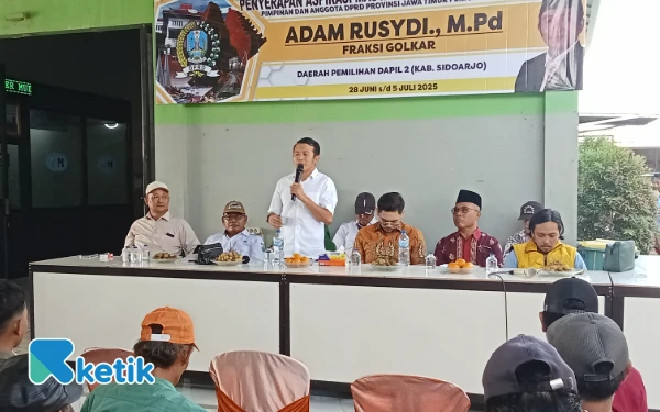 Adam Rusydi Beri Solusi usai Serap Aspirasi Petani Rumput Laut di Jabon Sidoarjo