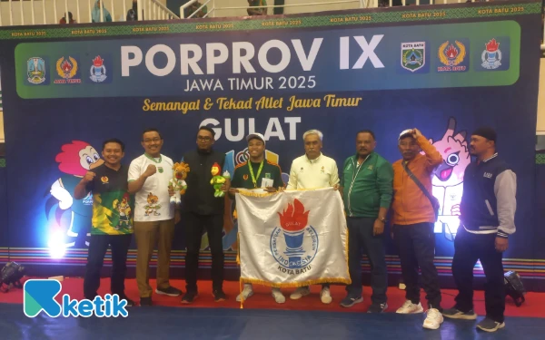 Thumbnail Berita - Top! Kota Batu Juara Umum Gulat Porprov IX Jatim 2025