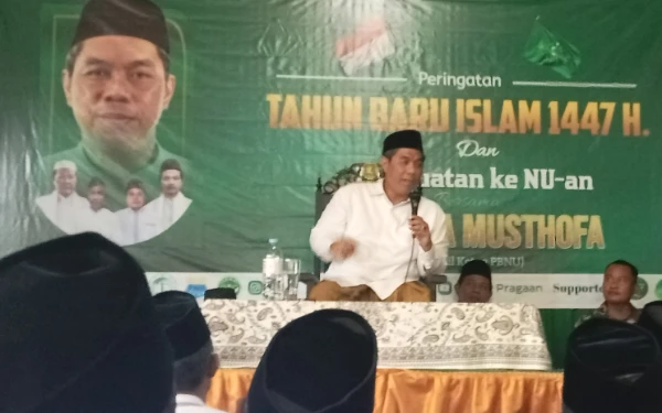 Hadiri Pengajian MWC NU Pragaan Sumenep, Ini Pesan dari Wakil Ketua PBNU KH Zulfa Mustafa