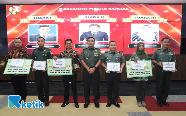 Thumbnail Berita - Dandim 0732/Sleman Raih Juara I Lomba Karya Jurnalistik TMMD Ke-124