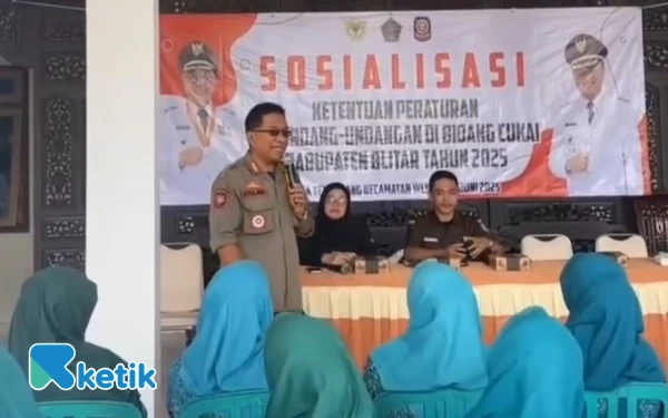 Thumbnail Melalui DBHCHT, Sat Pol PP Kabupaten Blitar Gelar Sosialisasi Bahaya Rokok Ilegal