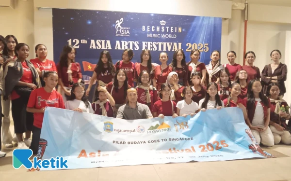 Thumbnail Berita - PT Gag Nikel Gandeng Sanggar Tari Mbilin Kayam Raja Ampat Tampil di Asia Arts Festival Singapore