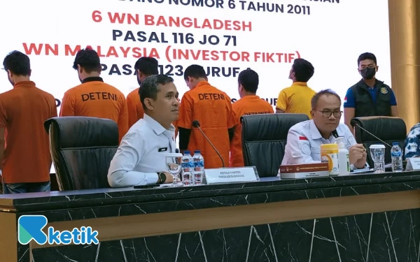 Penyalagunaan Izin Tinggal, Tujuh WNA Ditangkap Imigrasi Surabaya