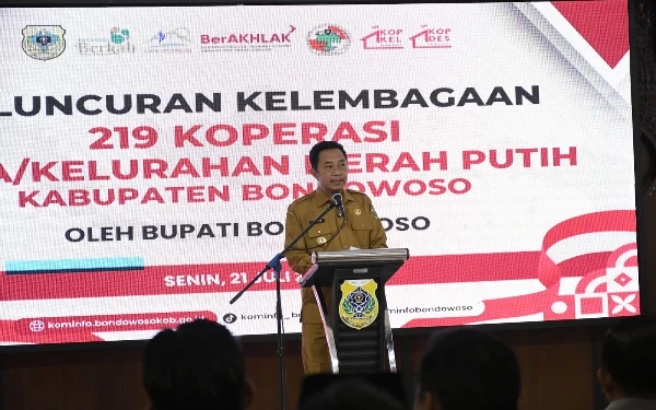 Pemkab Bondowoso Luncurkan 219 Koperasi Merah Putih, Bupati: Ini Awal Kebangkitan Ekonomi Desa