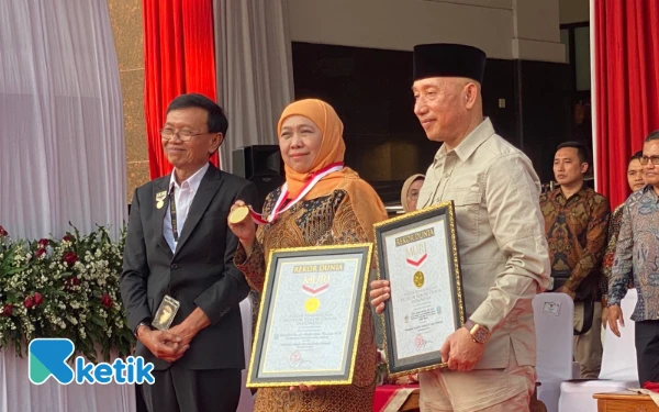 WOW! Jutaan Indigofera Ditanam Serentak, HKTI Jatim Raih MURI