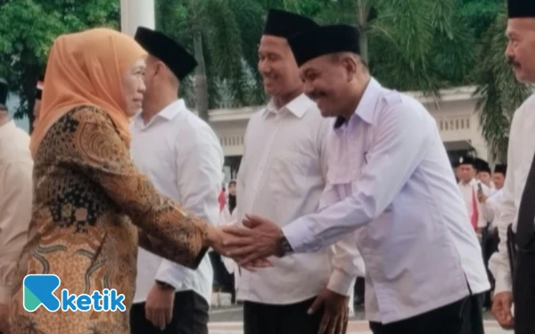 Thumbnail Berita - Sah Dilantik, DPC HKTI Kabupaten Probolinggo Dapat 3 Ekor Kambing