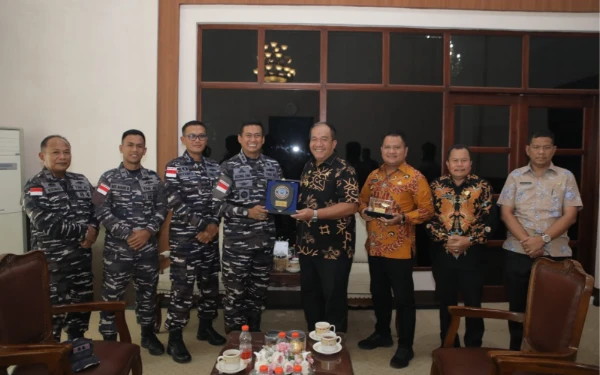 Bupati Asahan dan Danlanal TBA Perkuat Sinergi Jaga Keamanan Perairan