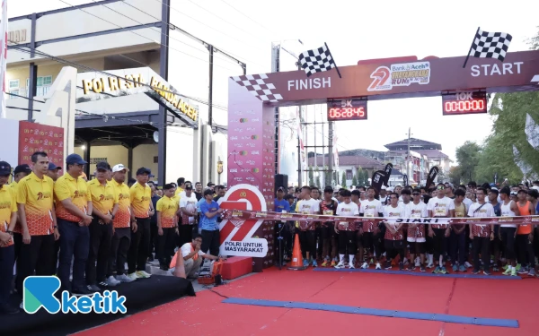 Ribuan Pelari Ramaikan Bhayangkara Run 2025, Kapolda Soroti Keindahan Aceh
