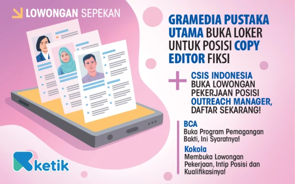 Thumbnail Berita - 4 Lowongan Kerja Sepekan: Gramedia Pustaka Utama hingga Kokola