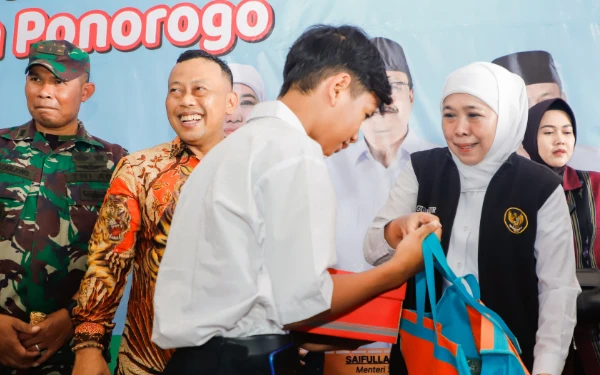 Lengkap dan Terbaik se-Jatim, Gubernur Khofifah Puji Sekolah Rakyat di Ponorogo
