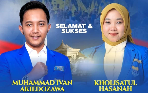 Ivan Akiedozawa dan Kholisatul Hasanah Resmi Nakhodai PMII Jatim
