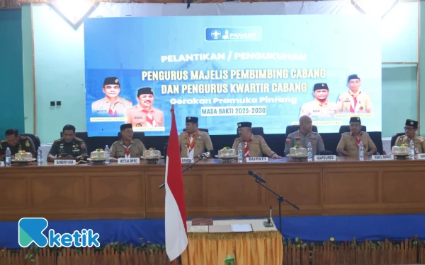 Thumbnail Berita - Pengurus Kwarcab Pramuka Pinrang Resmi Dilantik Ketua Kwarda Sulsel