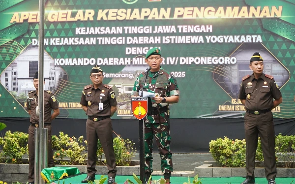 Kejati Jateng dan DIY Gelar Apel Kesiapan Pengamanan Bersama Kodam IV/Diponegoro