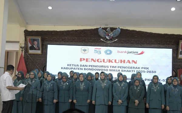 Bupati Bondowoso Kukuhkan Pengurus TP PKK 2025–2030, Ajak Wujudkan Generasi Unggul