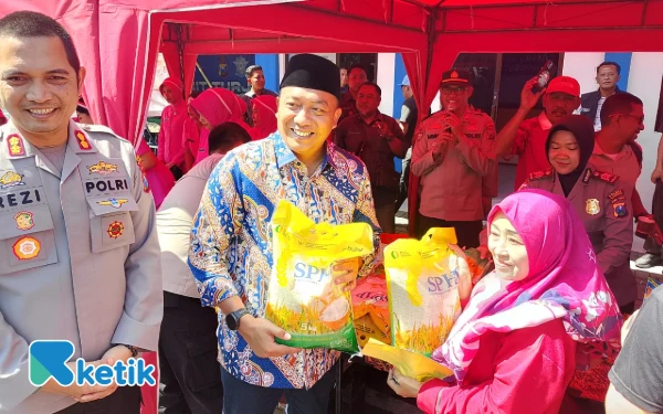 Lakukan Gerakan Pangan, Polres Situbondo Jual 30 Ton Beras Murah