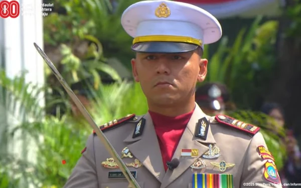 Sosok Raden Bimo, Kapolsek Batu Aji yang Jadi Komandan Kompi Paskibraka