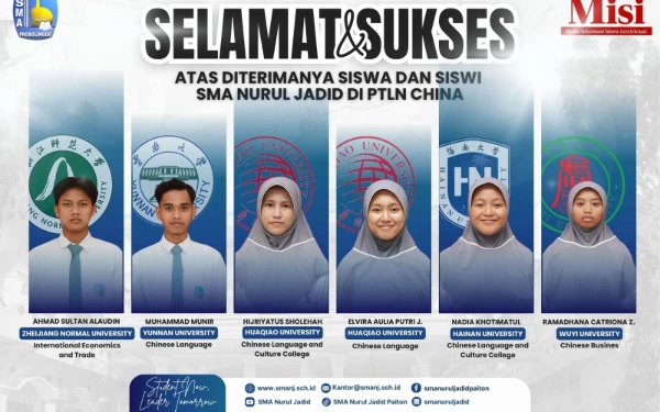 Thumbnail Berita - 6 Santri Nurul Jadid Paiton Probolinggo Raih Beasiswa ke China