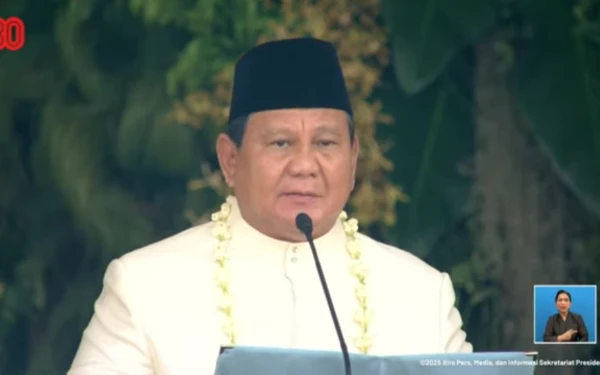 Jadi Tradisi Baru di Istana, Prabowo Subianto Lantang Bacakan Teks Proklamasi