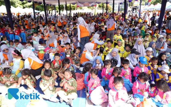 Thumbnail Berita - 1.500 Siswa Meriahkan Gebyar PAUD 2025 di Kota Batu