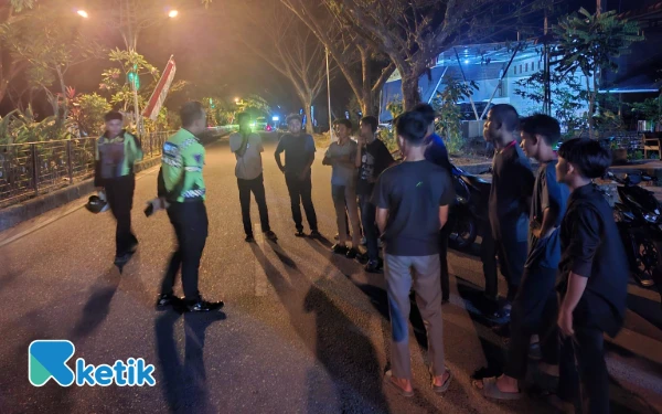 Blue Light Patrol, Satlantas Polres Abdya Sergap Balap Liar di Jalan Perkantoran
