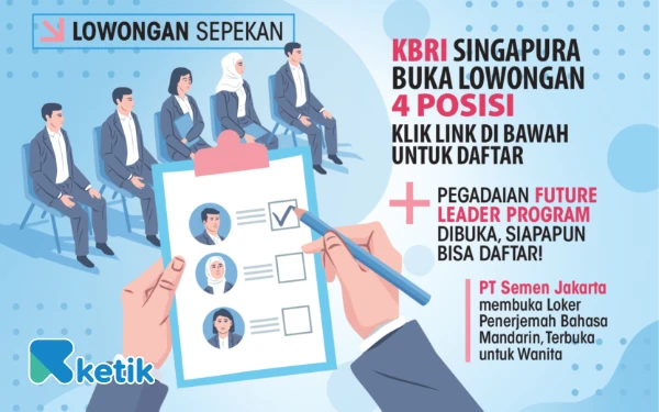 Thumbnail Berita - 3 Lowongan Kerja Sepekan: KBRI hingga PT Semen Jakarta